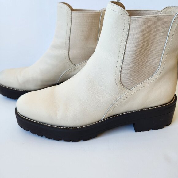Sam Edelman Shoes - Sam Edelman Justina Lug Sole Chelsea Boots Ivory Winter Outdoors Cabincore